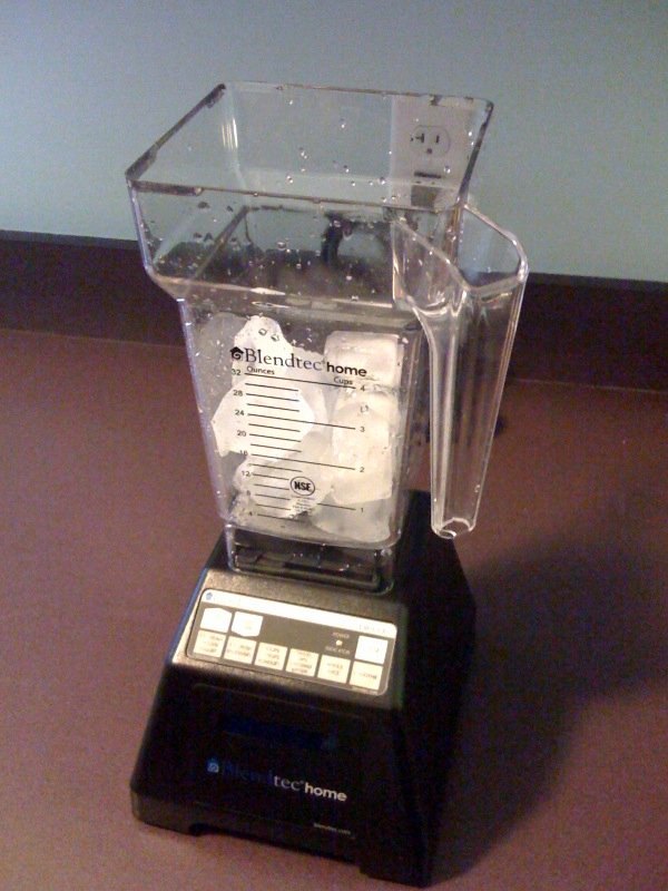 A Blendtec Total Blender on a counter