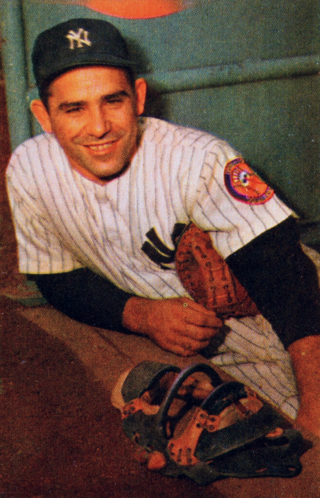 Yogi Berra in his New York Yankees uniform, 1953